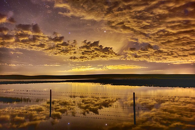 Night Clouds reflection