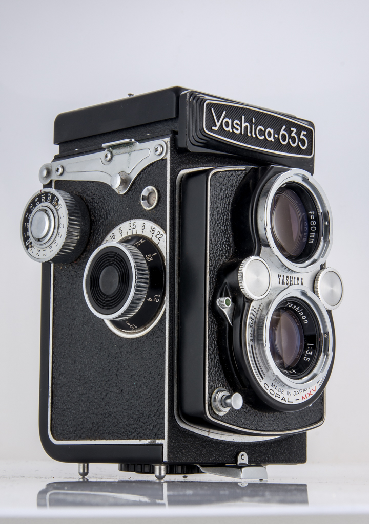 Yashica Twin Lens Reflex - Fotocamera Analogica Usata Con Obiettivi - Marca Yashica - Foto 4