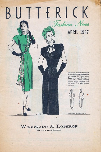 Butterick Fashion News - April 1947