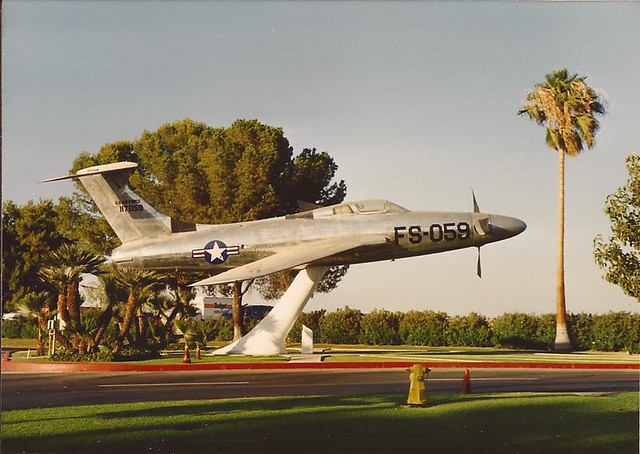 Entrance to Bakersfield Meadows Field Airport (BFL) - August 19, 1989
