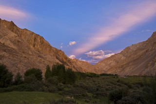 Beautiful Sunset at Skiu, Ladakh