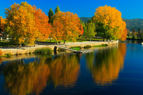 rio cores paisagem outono chaves árvores tons tâmega