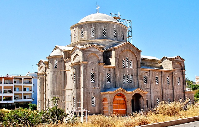 Greece, Crete - new church being built in Agios Nikolaos
