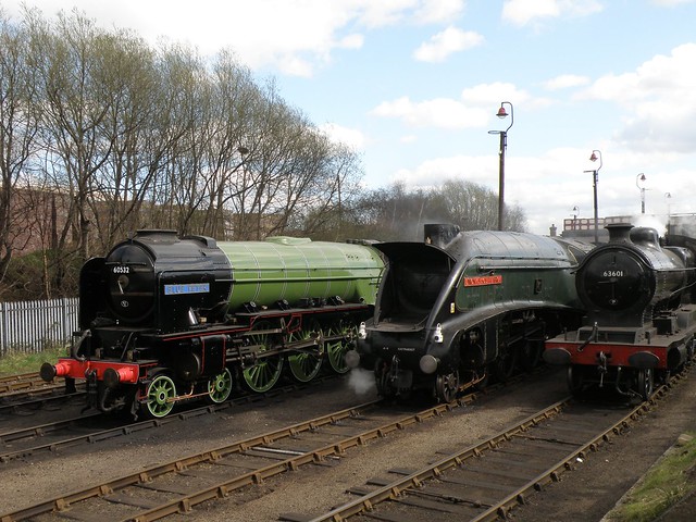 Barrowhill Roundhouse April 4th 2009. Ex LNER Steam.