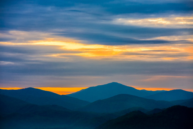 Tennessee mountains sunrise