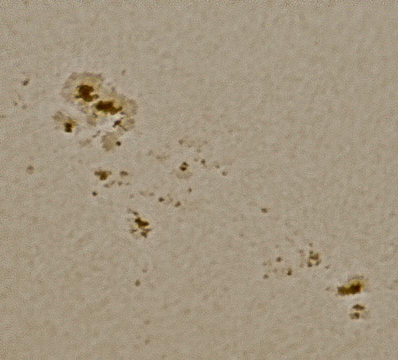 Sunspots 2159 and 2157 9/11/2014