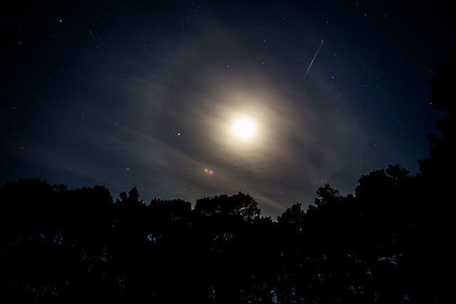 Moon Dog Cloud and Meteor