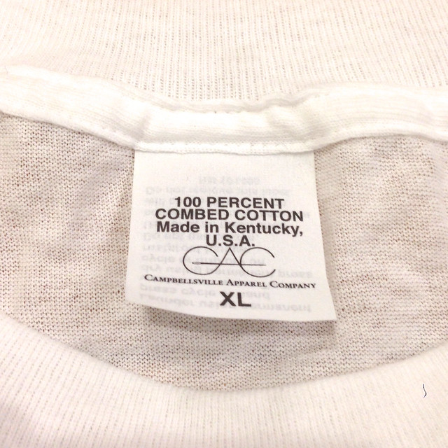 campbellsville apparel company:100% combed cotton undershirts(tag)