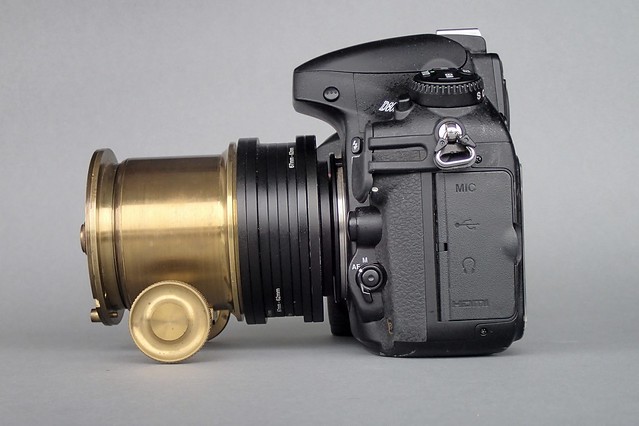 85mm Cindo projection lens in Mk II brass focussing mount on Nikon D800