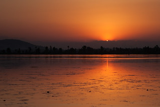 Sunset at Dal lake in Srinagar, Kashmir, India