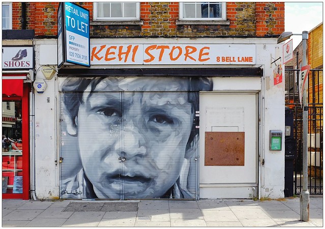 Graffiti (Guido Van Helten), East London, England.