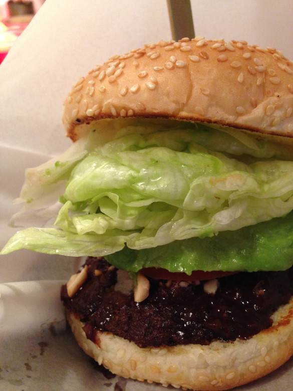 Jetta Burger: Specialty Chocolate & Peanuts Burger - Okinawa, Japan