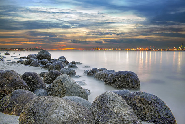 Sunset at Punggol Beach