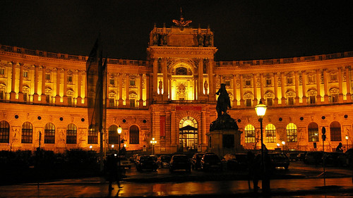 vienna hofburg imperial palace night | by u.hopper