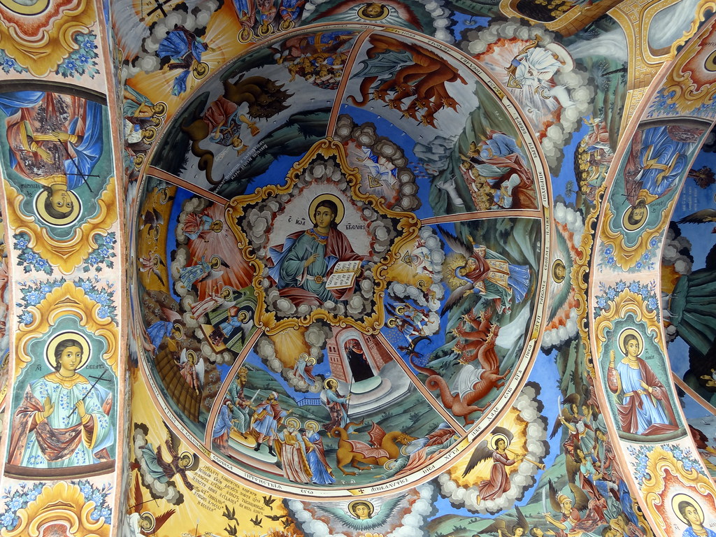 Fresco at Rila Monastery in Bulgaria