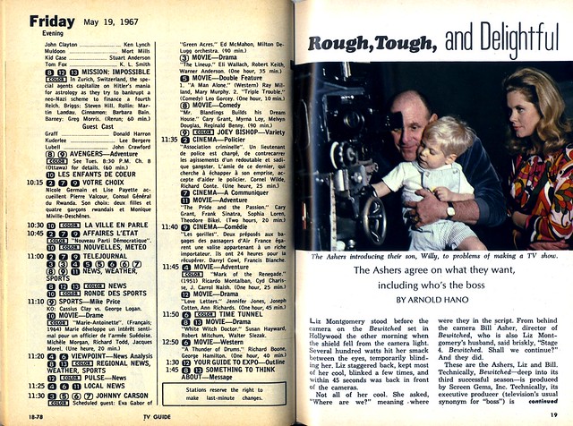TV Guide Inside Spread, May 1967