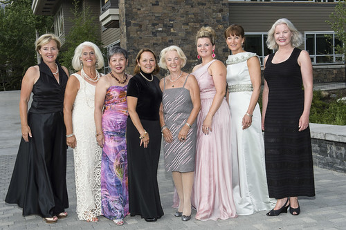 Midsummer Ball Committee members Judy Paterson, Nancy Wiswell, Mary Fong, Melanie Busby, Patricia Moore, Debra Law, Kim van Steenbergen, Glenda Hess.