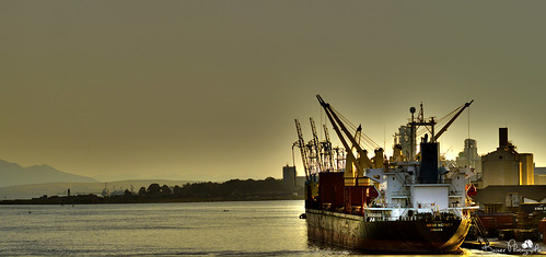 travel sunset seascape tunisia transportation bizerte