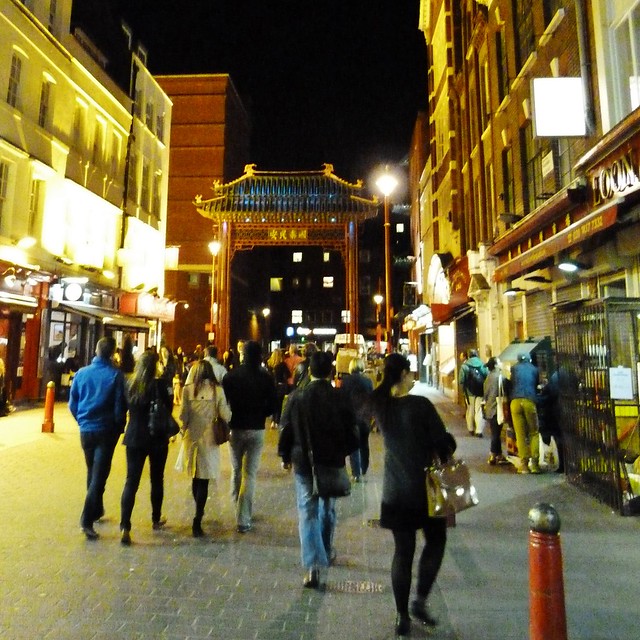 China Town at Night, Soho, Leicester Square, Central London @ 4 April 2014