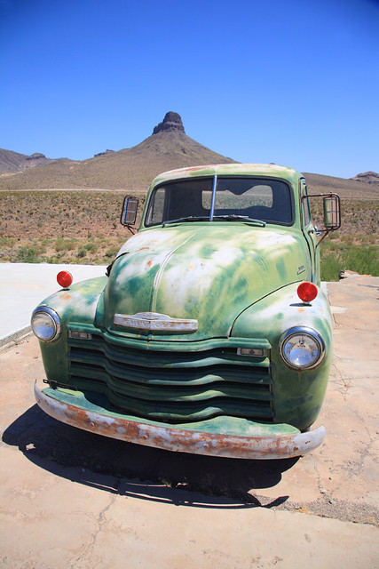 Route 66 - Old Green Chevy