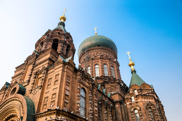 聖索菲亞教堂 Saint Sophia Cathedral in Harbin / 中国黑龙江哈尔滨 Harbin, Heilongjiang, China / SML.20140728.6D.33452.P2