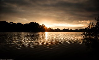 Sunset Over Park Lake