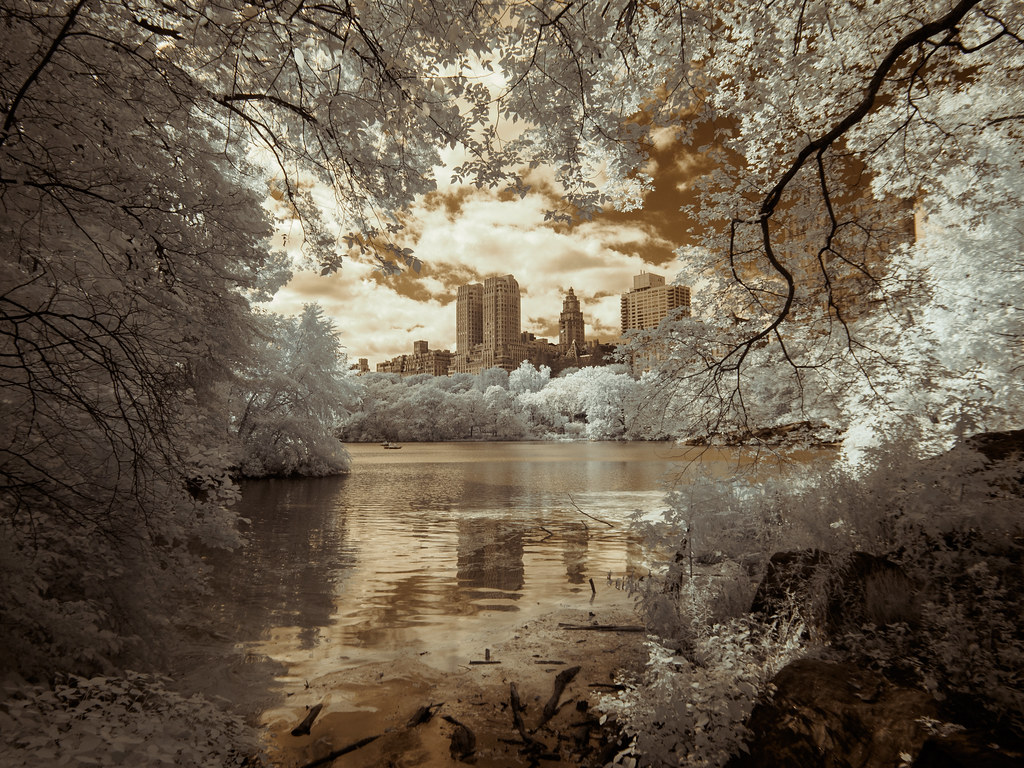 The Lake - Framed (Adventures in Infrared)