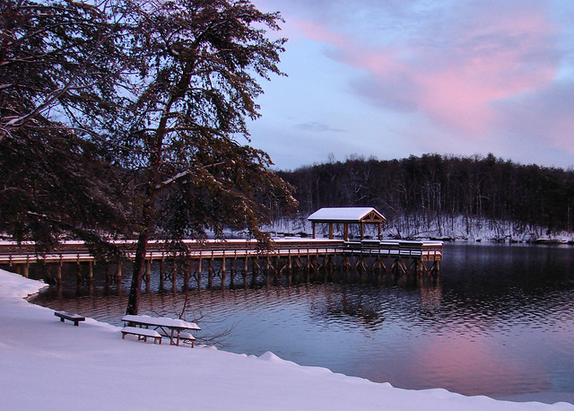Winter view at a Virginia State Park