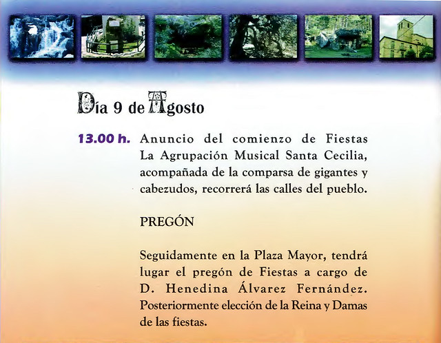 Programa Fiestas de San Lorenzo Año 2006