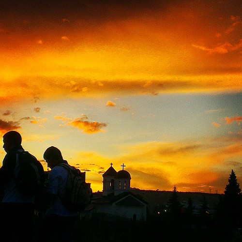 What a sunset in #podgorica tonight... by mrvaljevicsasa, square squareformat iphoneography instagramapp uploaded:by=instagram