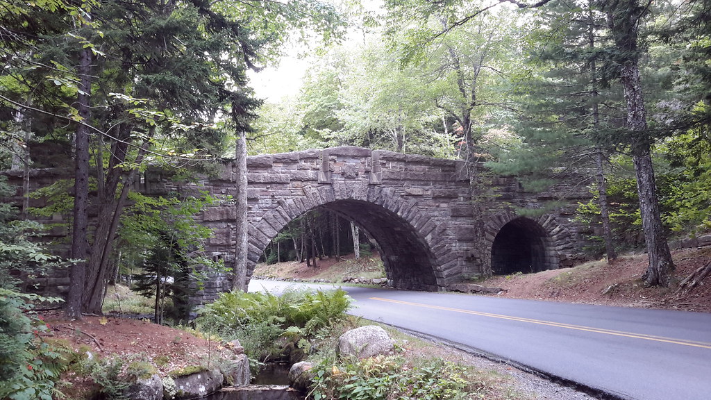Carriage road stone bridge