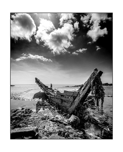 county ireland sky blackandwhite bw shells beach broken skeleton mono boat sand nikon cloudy down shipwreck shore northern tamron 1024 d90 portavogie
