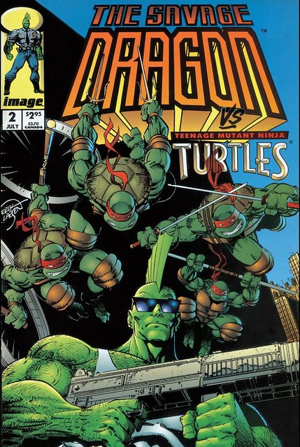 The Savage Dragon #2 featuring the Teenage Mutant Ninja Turtles (Image Comics - 1992)