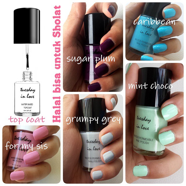 Tuesday in Love - Halal nail polish @160rb, top coat @160r… | Flickr