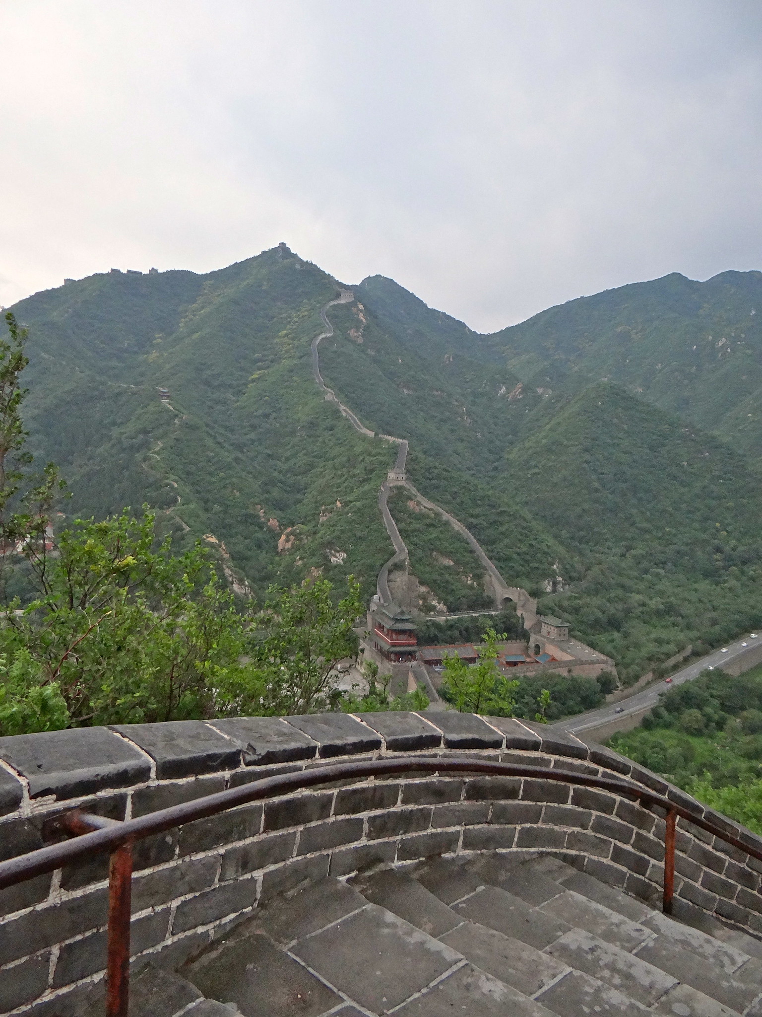 Atop the Great Wall of China