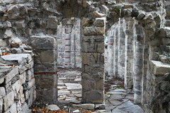 Eglises romanes en ruine de l'ile de Comacina