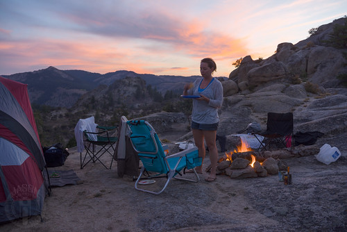 campchair camping chair eating fire sunset tent wright idaho jessicawright