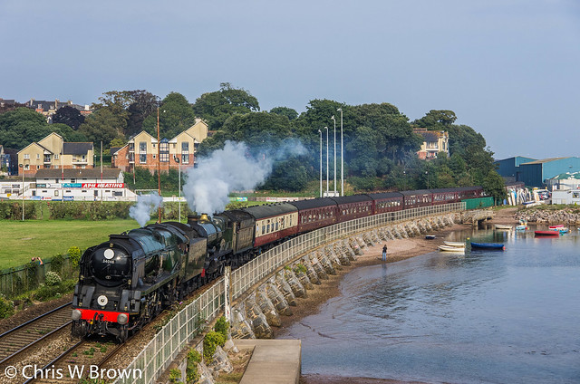 34046 and 5029 Teignmouth 05.09.14