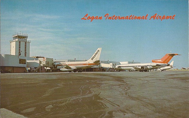 Billings, Montana Logan International Airport (BIL) postcard - circa 1970's.
