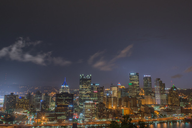 Lightning over Pittsburgh from Mt. Washington in the Spring 2014 024