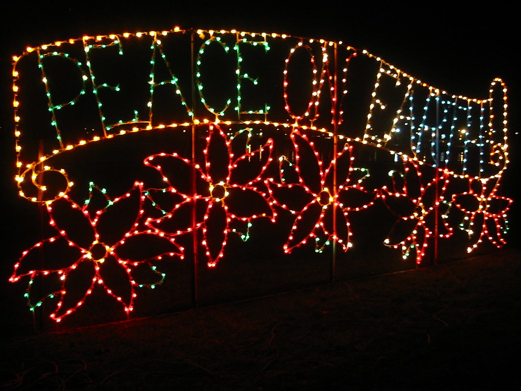 Peace on earth A Christmas lights display in Sarnia, ON Eleanor