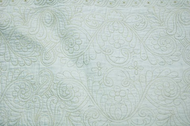 Edge detail showing eyelets