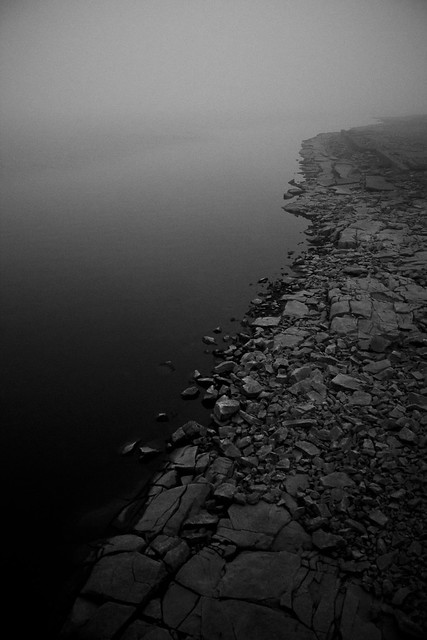 Shore in the Mist (B+W)