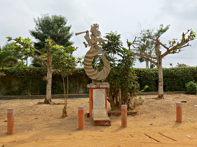Mamiwata Statue, found along  the Slave Route