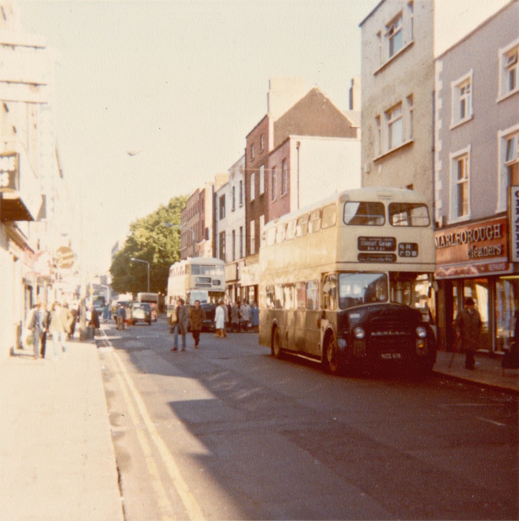 CIE Dublin City Leyland buses, Marlborough Street terminus, c1980