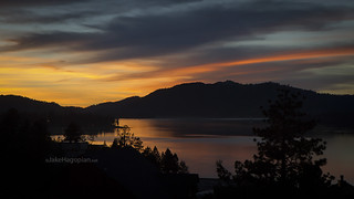 Sunset Over Big Bear Lake