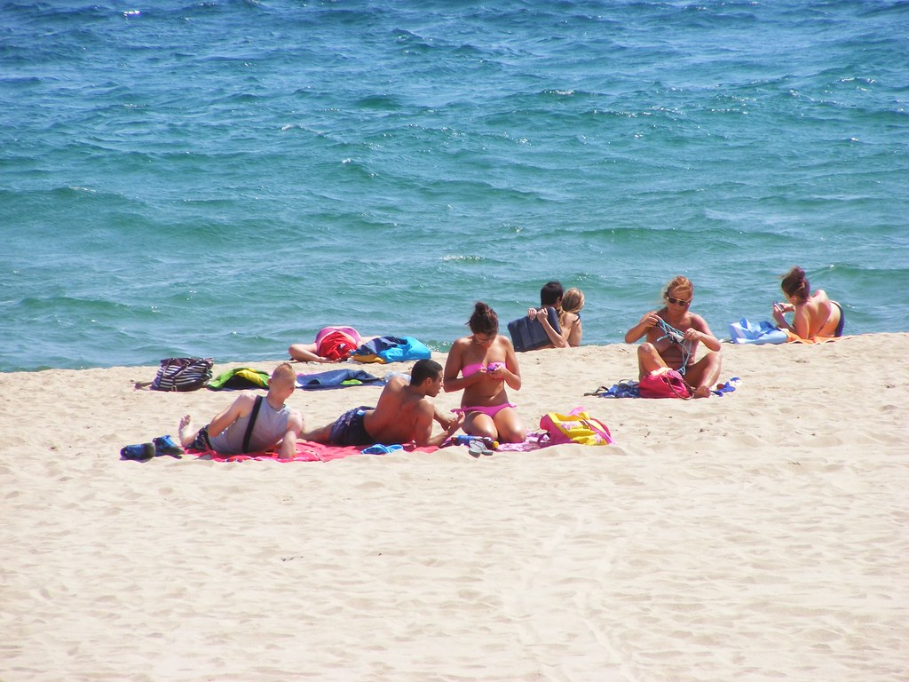 Nudist French couple filmed at the beach voyeur