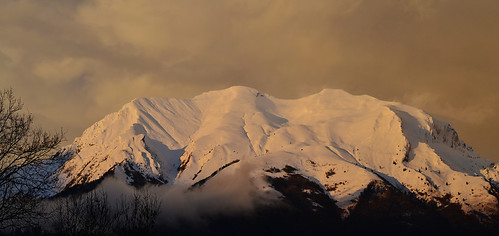 Tramonto sul Serva innevato! by Lo Da Ro, winter sunset italy snow tramonto neve inverno belluno dolomiti veneto monteserva parconazionaledolo