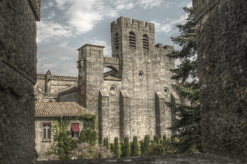 cathedral middleages carcassonne hdr cathars