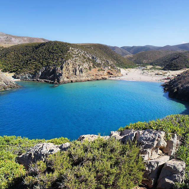 The blue lagoon Cala Domestica